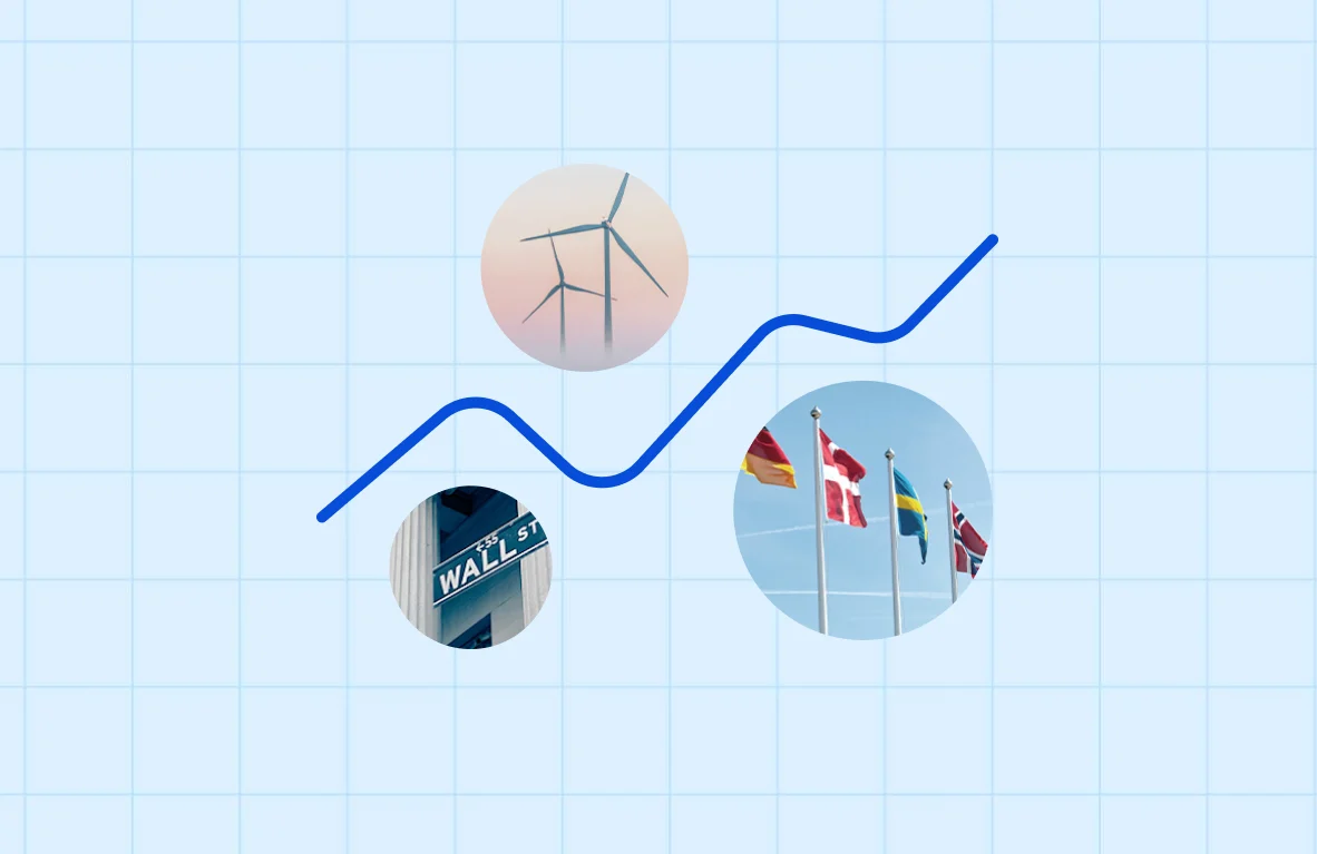 Economic themes and a rising graph